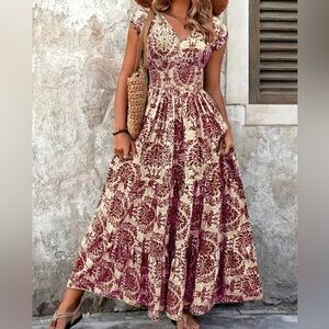 Bohemian Style Sundress Summerr Lightweight Dress Plus Size 3XL BRAND NEW